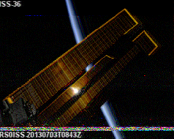 SSTV image received on 03.07.2013 @ 08:45z