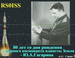 SSTV Image 4/12 over Exeter/UK with Russian male voice 12-04-2015 1830 UTC