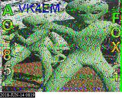 SSTV sent by VK4EM