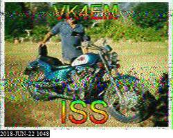 SSTV sent by VK4EM received by VK4LV