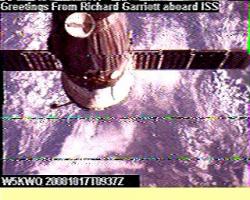 SSTV image - IK2CMN JN45OQ October 17th 2008
