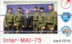 ISS SSTV image received April 2018 at 1626 UT de JN07xu