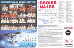 QSL-Card arrived in Belgium from RS0ISS